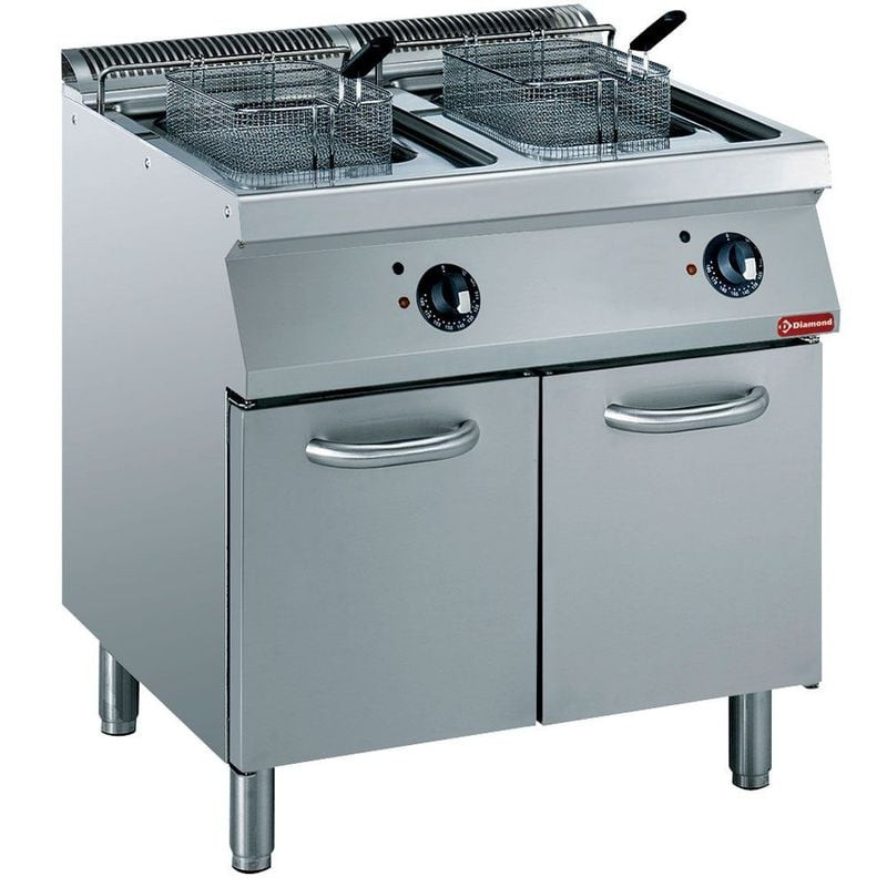 Friteuse DIAMOND double cuve Y 2x15L - Éléments chauffants externes