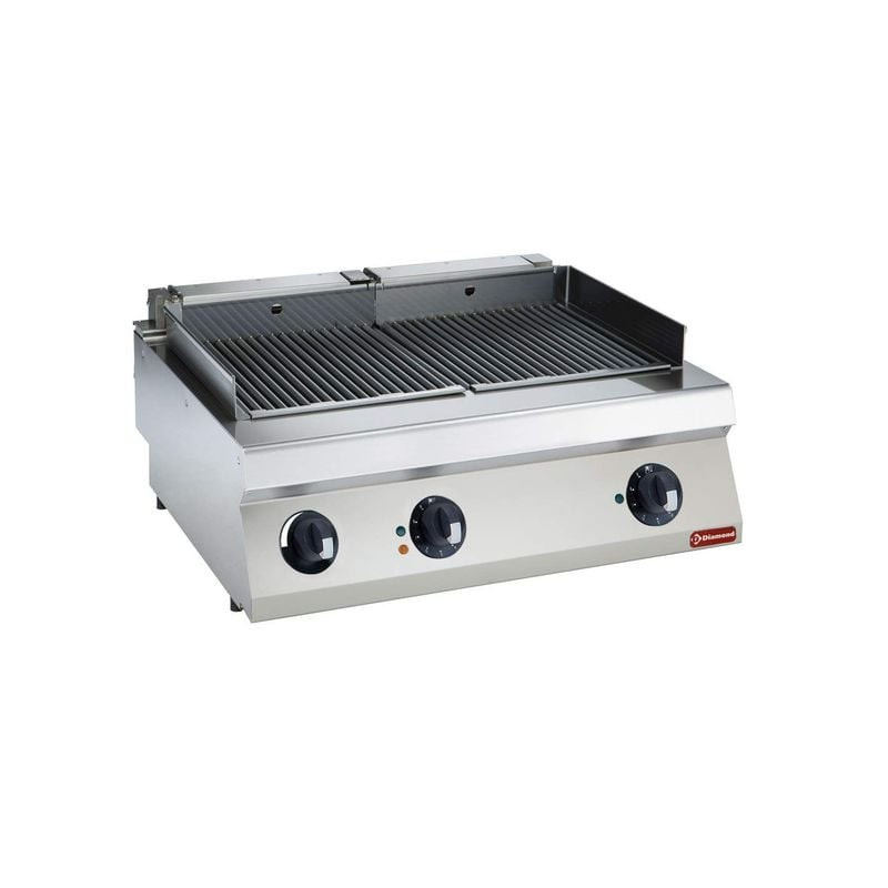 Grill électrique professionnel DIAMOND HP 800mm - 7,5 kW et acier inox
