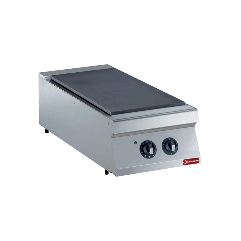 Plaque électrique DIAMOND 1/2 module - 2 zones, 5 kW, acier inoxydable