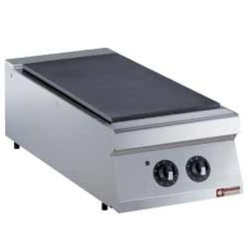 Plaque électrique DIAMOND 1/2 module - 2 zones, 5 kW, acier inoxydable