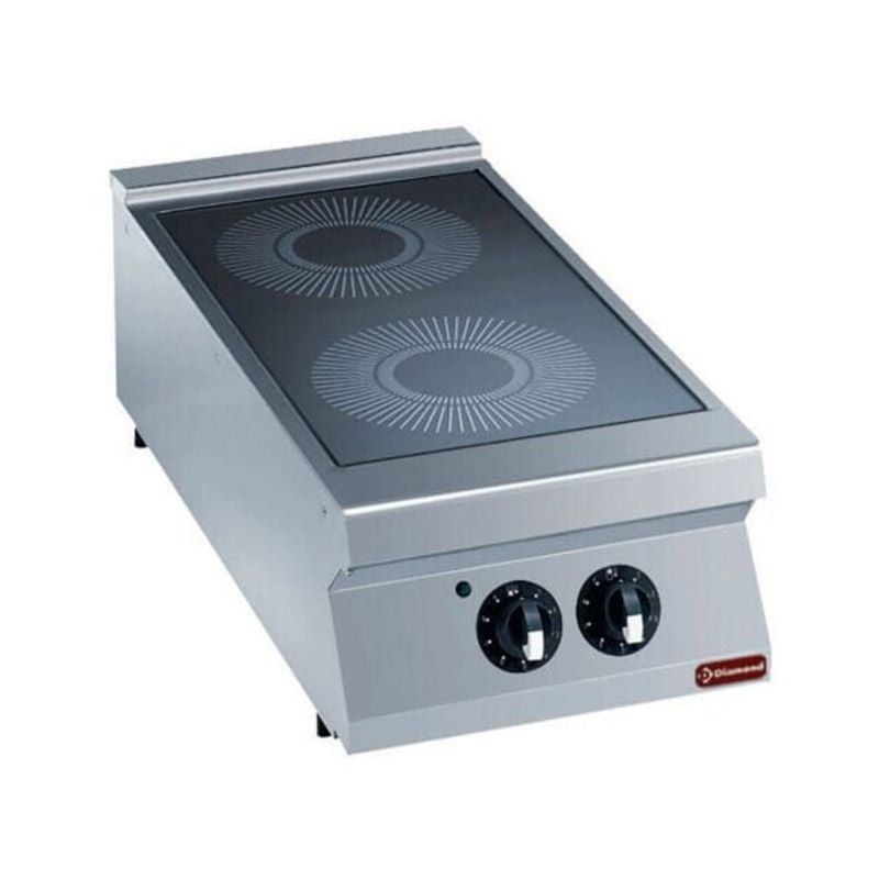 Cuisinière vitrocéramique DIAMOND TOP - 2 zones Ø300mm - 6,8kW total
