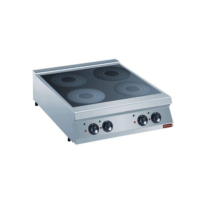 Cuisinière induction DIAMOND 4 foyers - 20 kW puissance totale