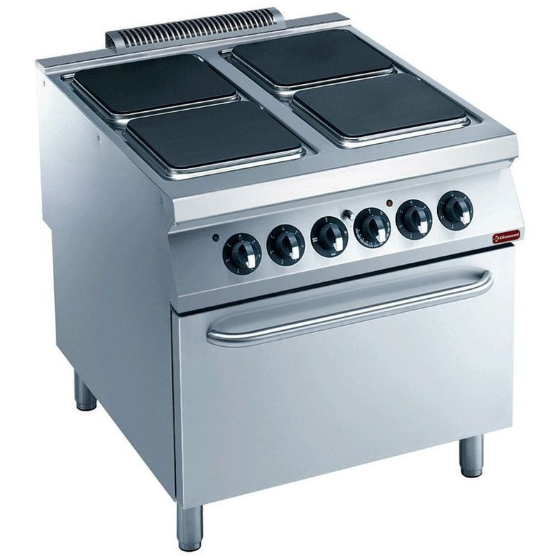 Cuisinière électrique DIAMOND 4 plaques + four - 22 kW professionnel