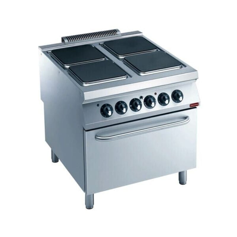 Cuisinière électrique DIAMOND 4 plaques + four - 22 kW professionnel