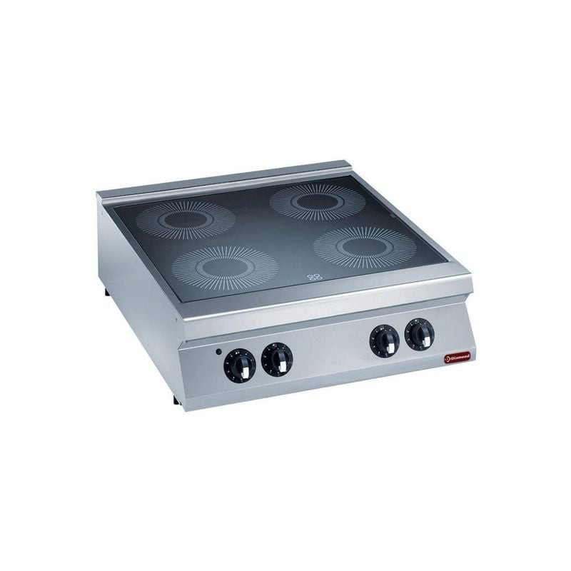 Table vitrocéramique DIAMOND - 4 zones indépendantes - 13,6 kW total