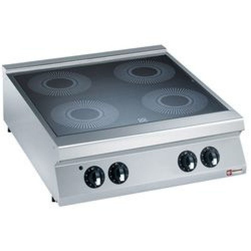 Table vitrocéramique DIAMOND - 4 zones indépendantes - 13,6 kW total