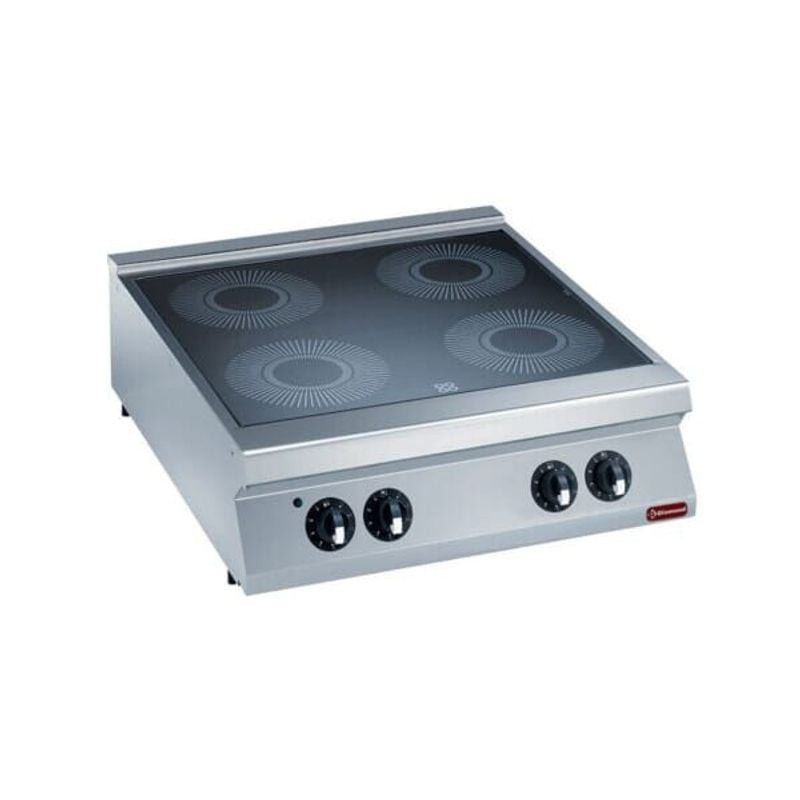 Plaque vitrocéramique électrique DIAMOND 4 zones - 13,6 kW total