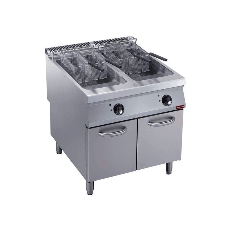 Friteuse DIAMOND 2 cuves Y 23L - Brûleurs externes 36kW sur meuble