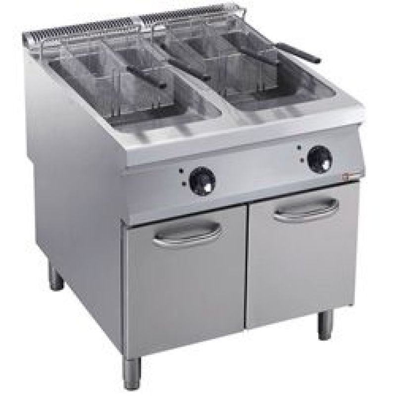 Friteuse DIAMOND 2 cuves Y 23L - Brûleurs externes 36kW sur meuble