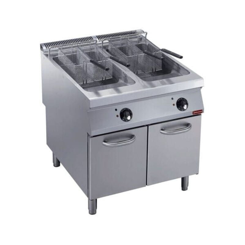 Friteuse DIAMOND 2 cuves Y 23L - Brûleurs externes 36kW sur meuble
