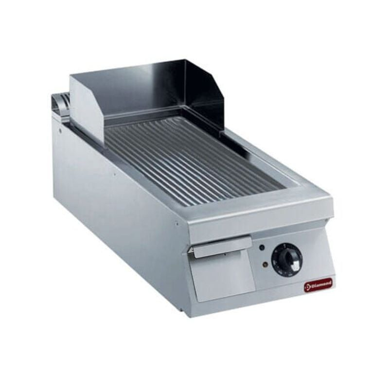 Plaque électrique nervurée DIAMOND - 7,5 kW, surface 23,10 dm², inox
