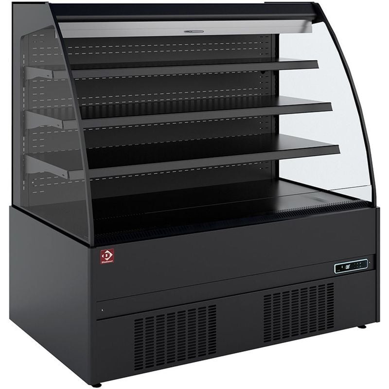 Meuble réfrigéré semi-mural Diamond - Libre-service avec rideau noir