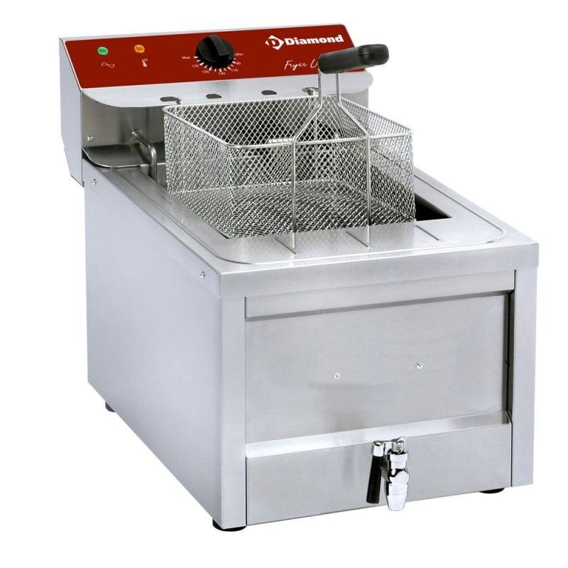 Friteuse électrique Diamond 12L TOP- : 9kW pour restauration rapide