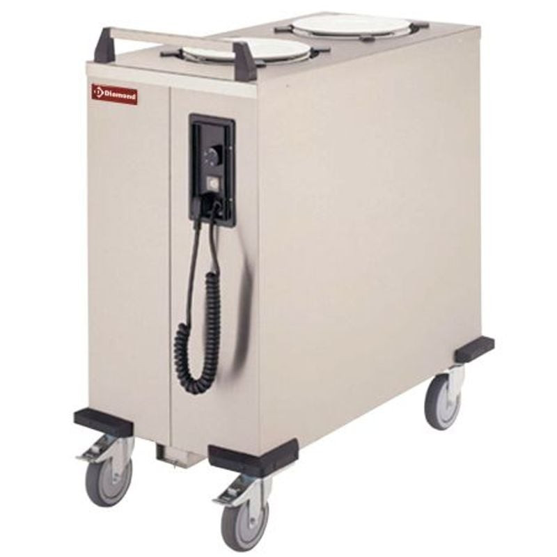 Chariot chauffe-assiettes DIAMOND 2 piles Ø 260-310 mm - Professionnel