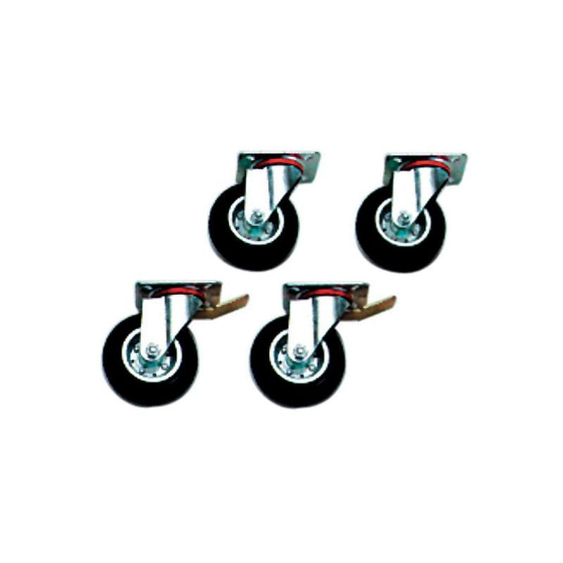 Kit 4 roues DIAMOND - 2 freinées pour équipements 6 & 10 GN 1/1