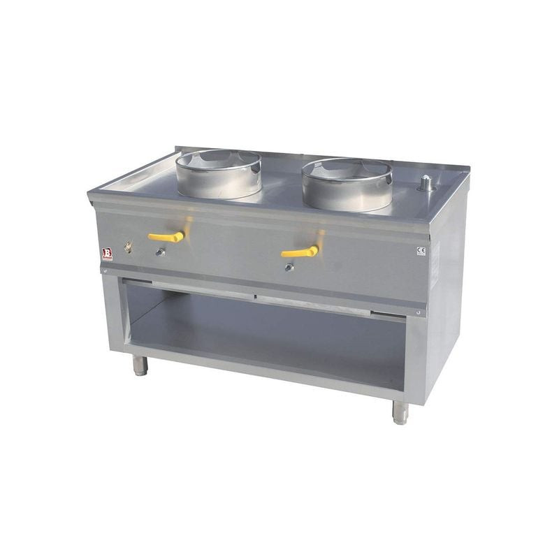 Fourneau Wok DIAMOND 2 brûleurs - Cuisine asiatique professionnelle