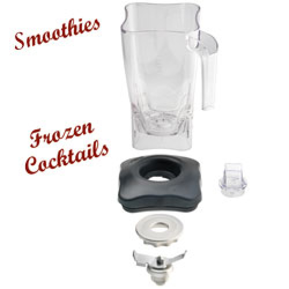 Bol Lexan carré 2 litres DIAMOND - Bol mixeur professionnel incassable