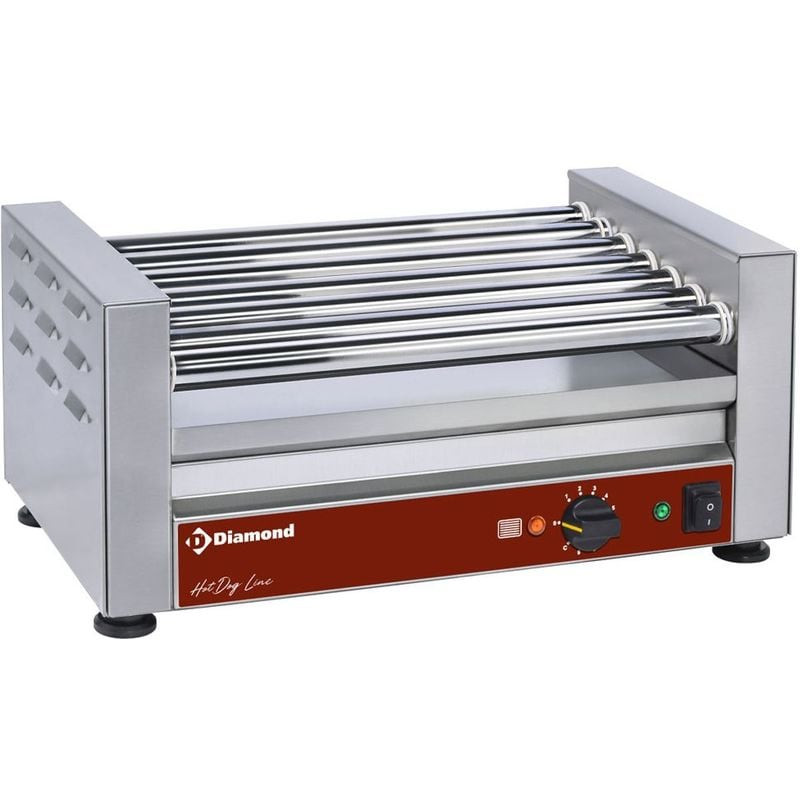 Grill à saucisses DIAMOND 7 rouleaux - Cuisson uniforme 300°C