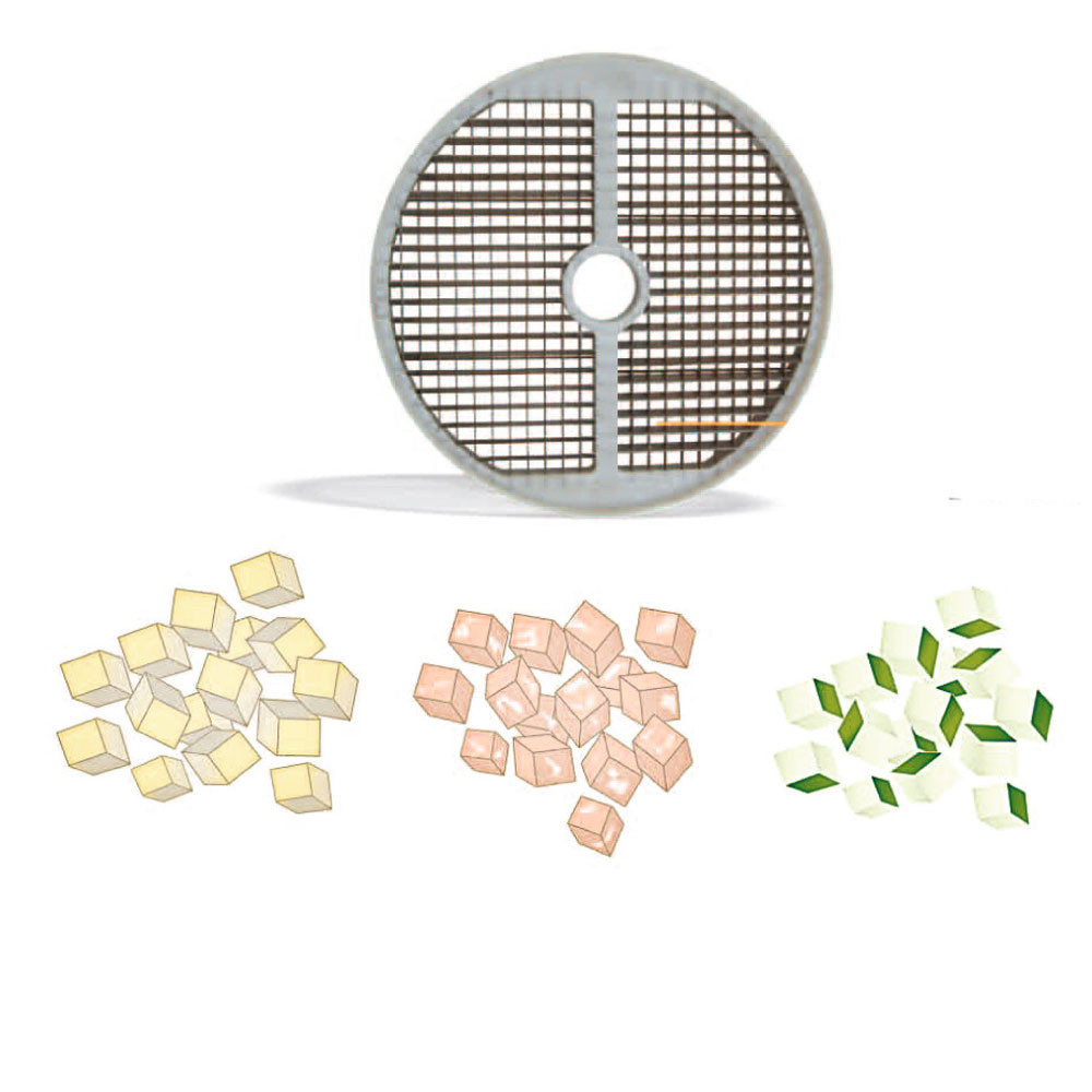Grille Diamond 8 mm pour cubes de légumes - Compatible TVX-55