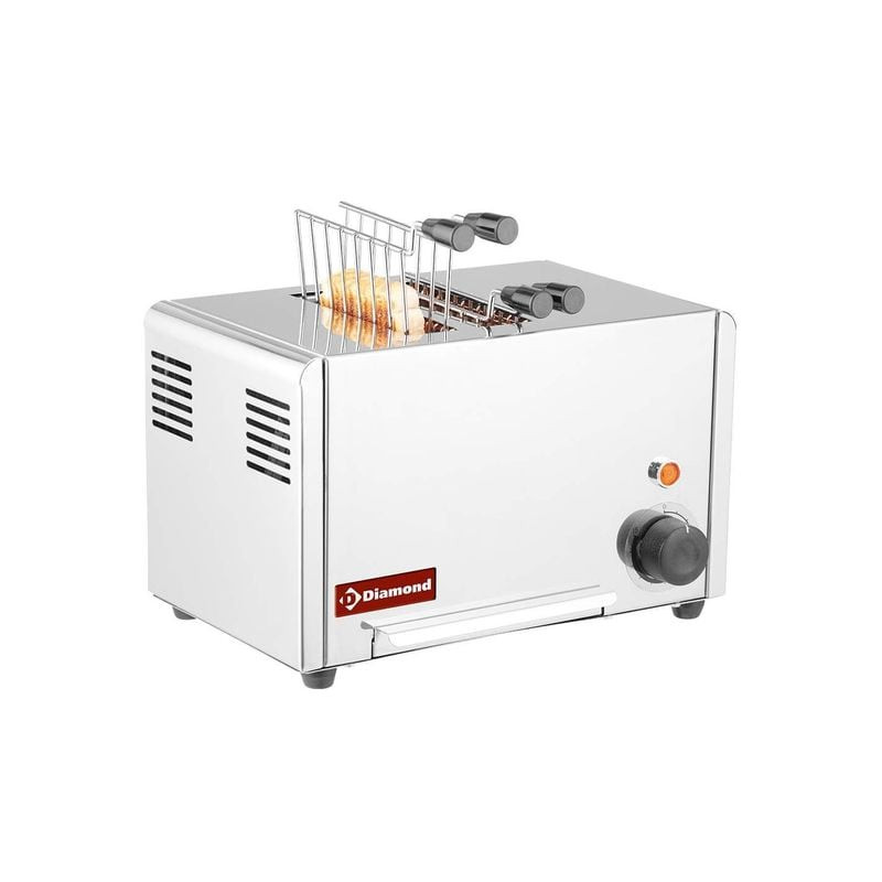 Toaster Croque-Monsieur DIAMOND 2 pinces - Professionnel inox