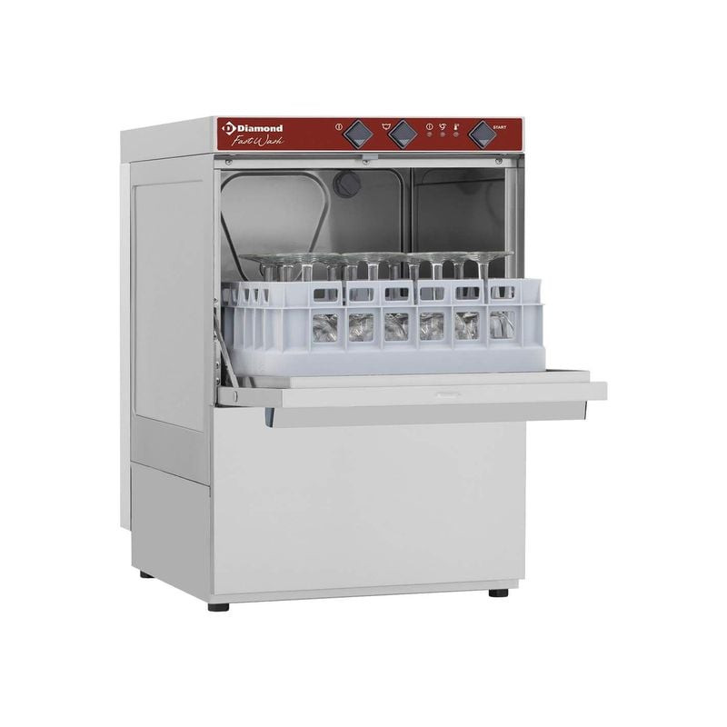 Lave-verres DIAMOND DC202/6 - Panier carré 350x350 mm - Professionnel