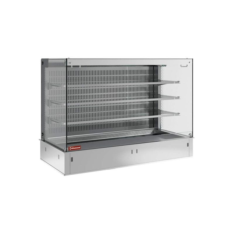 Vitrine murale réfrigérée Diamond DPA/CTVA315-S - 3 niveaux, 4x GN 1/1