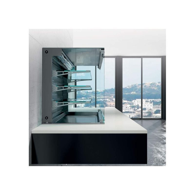 Vitrine murale réfrigérée Diamond DPA/CTVA315-S - 3 niveaux, 4x GN 1/1
