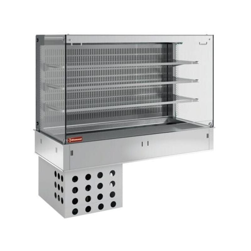 Vitrine murale réfrigérée DIAMOND - 3 niveaux avec rideau nocturne