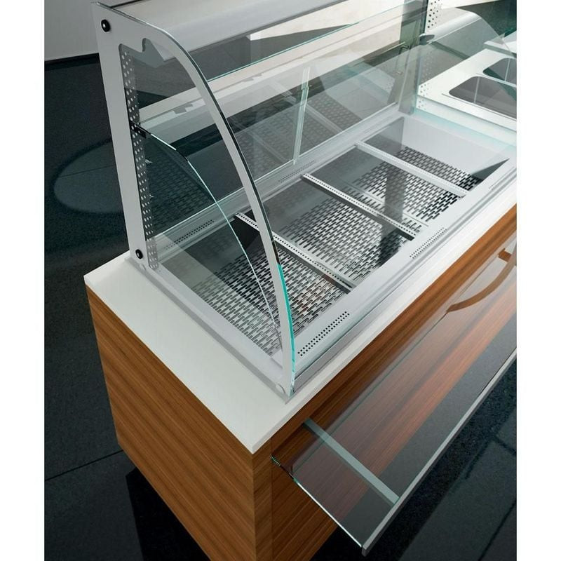 Vitrine chauffante Diamond Element - Ventilée et humidifiée 2x GN 1/1