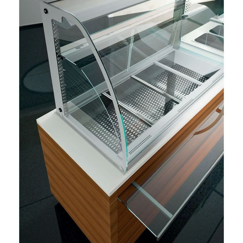 Vitrine chauffante DIAMOND avec humidification - Conservation optimale