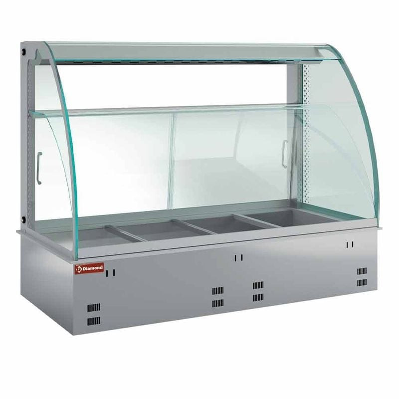 Vitrine chauffante DIAMOND avec humidification - Conservation optimale