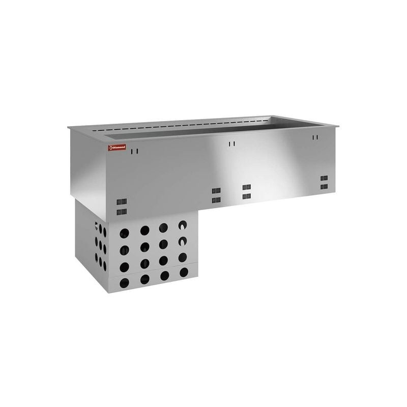 Élément cuve réfrigérée ventilée DIAMOND - 2x GN 1/1 pour cuisine pro