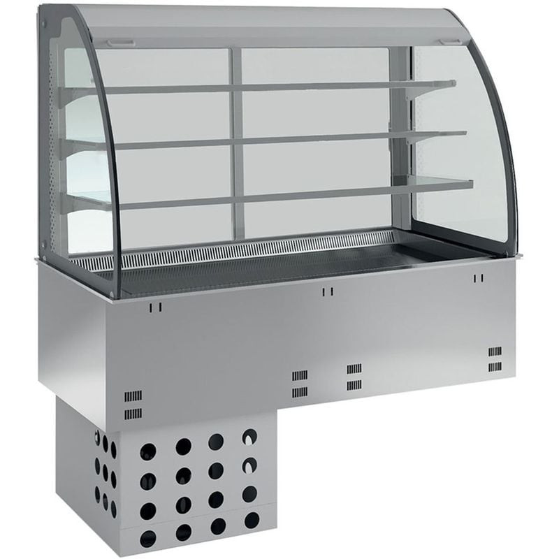 Élément cuve et vitrine réfrigérée DIAMOND - 3 niveaux ventilés