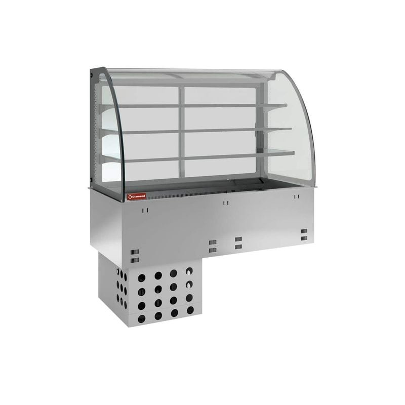 Élément cuve et vitrine réfrigérée ventilée Diamond - 3 niveaux