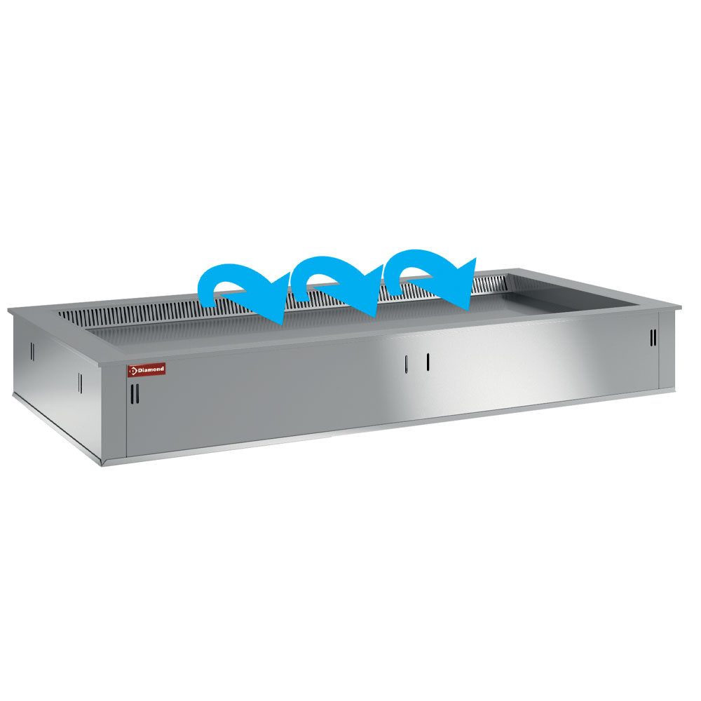 Élément Top Réfrigéré Ventilé Diamond 2x GN 1/1 - Sans Unité