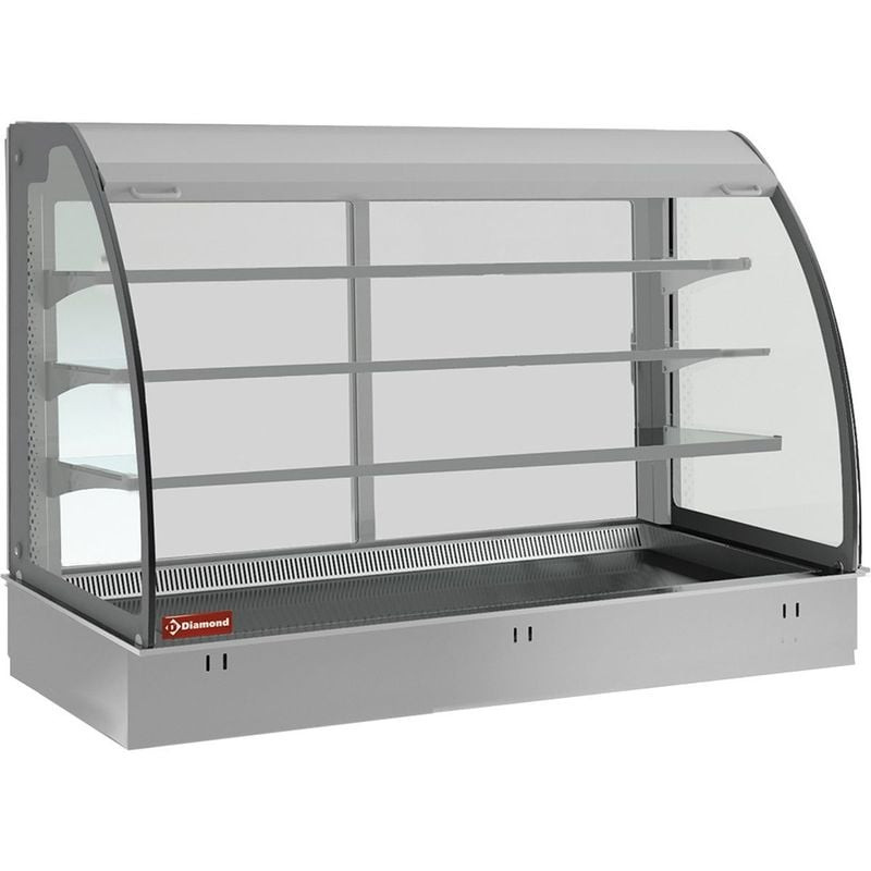 Vitrine réfrigérée Diamond DPA/TVA308-S - 3 niveaux avec rideau