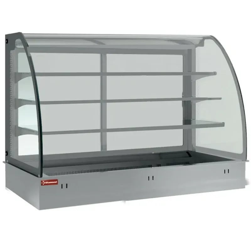 Vitrine réfrigérée Diamond DPA/TVA308-S - 3 niveaux avec rideau