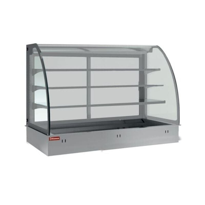 Vitrine réfrigérée ventilée Diamond 3x GN 1/1 avec rideau nocturne