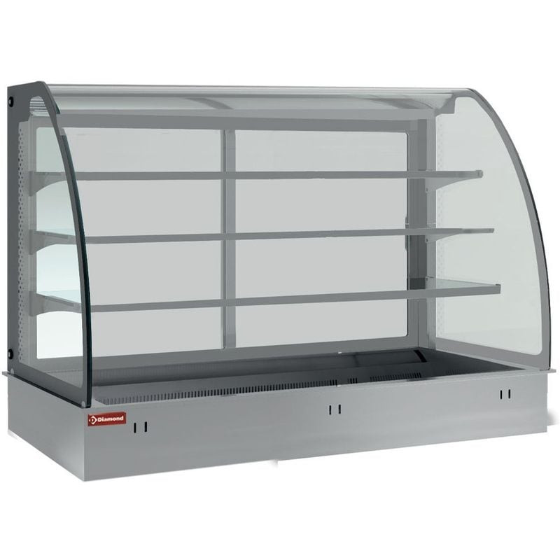 Vitrine réfrigérée Diamond DPA/TVA315-S - 3 niveaux rideau pâtisserie