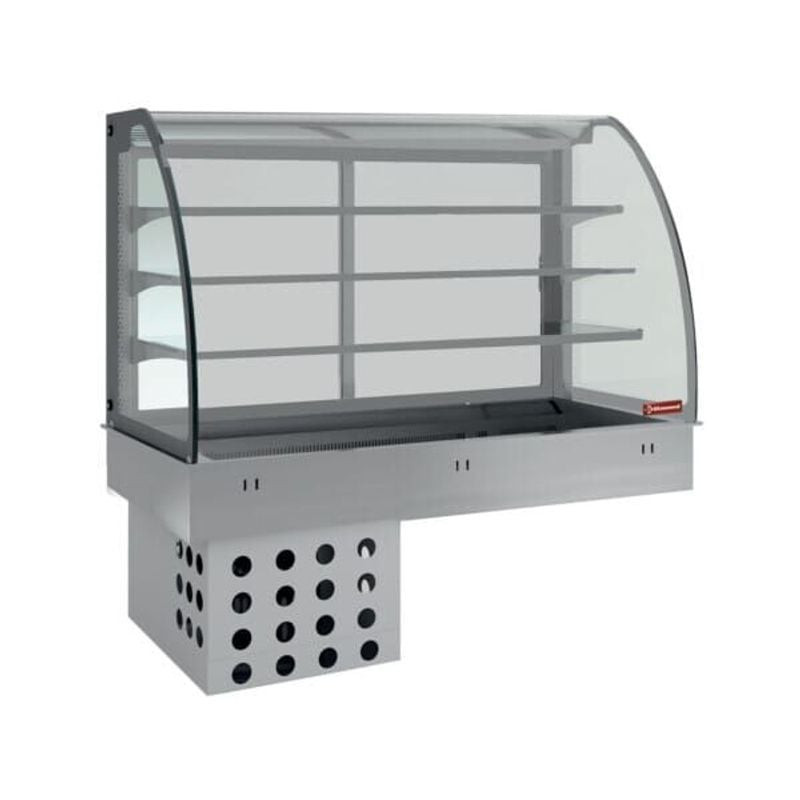 Élément top réfrigéré ventilé DIAMOND - Vitrine 3 niveaux 5x GN 1/1