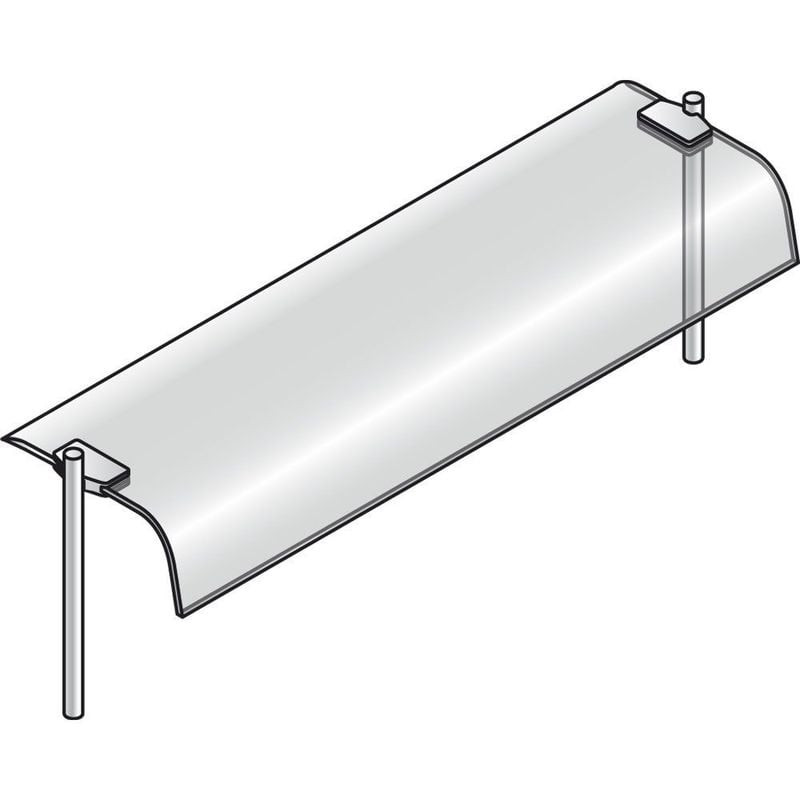Superstructure vitre courbe DIAMOND - Design pour vitrines réfrigérées