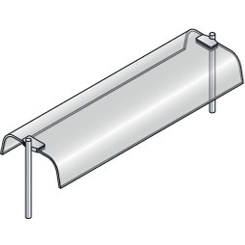 Superstructure DIAMOND DPA/V218 - Verre courbé double pour comptoir