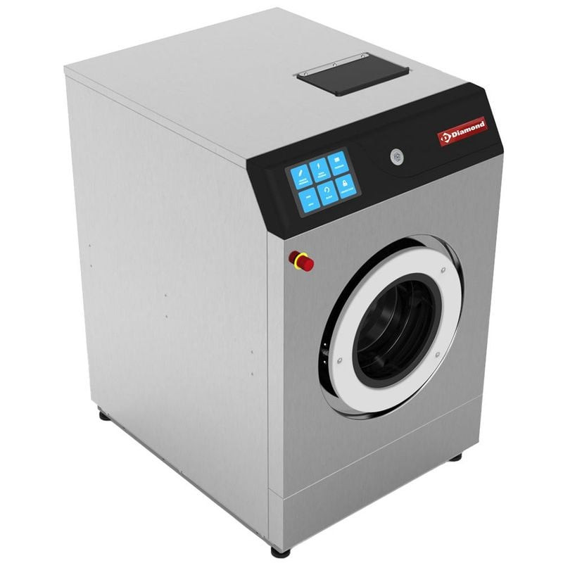 Lave-linge Diamond 11 kg inox - Écran tactile 7" - Usage professionnel