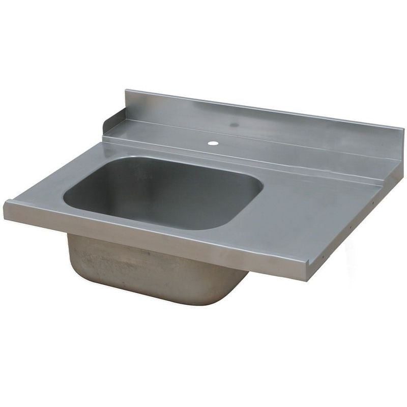 Table de raccordement pré-lavage gauche DIAMOND - Bassin 500x500 mm