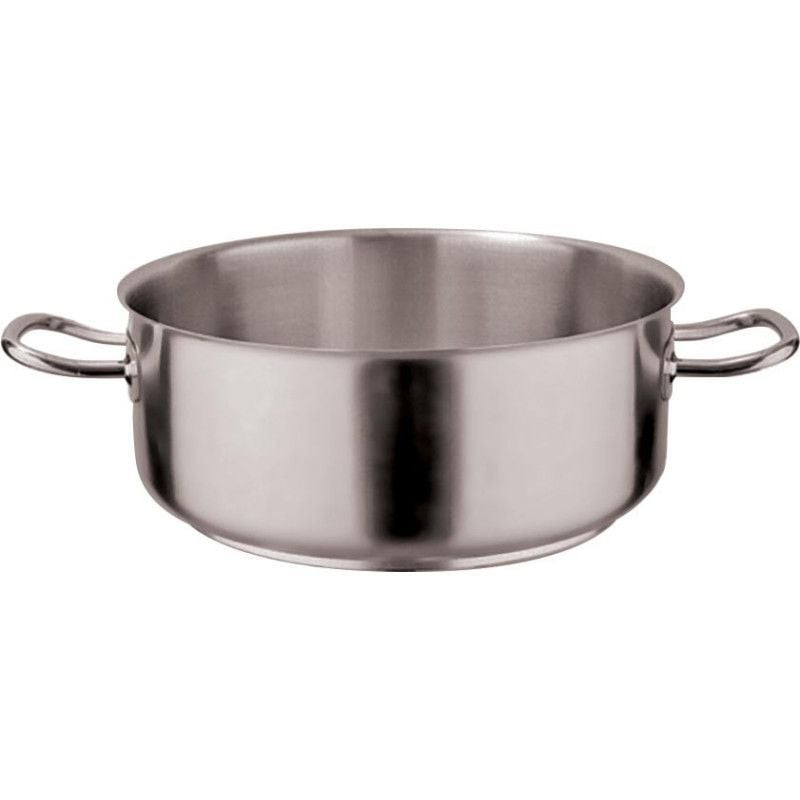 Faitout inox L2G sans couvercle - 39L pour cuisine professionnelle