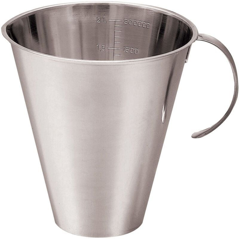 Pot mesureur inox gradué L2G 2L - Mesure précise pour cuisine pro