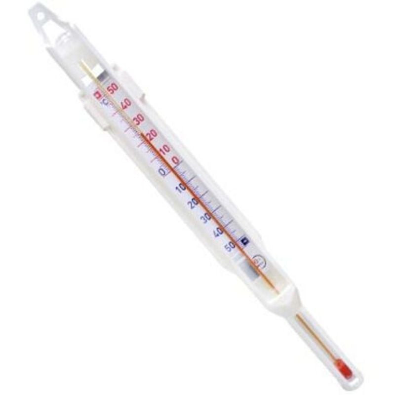 Thermomètre Verre L2G -50°C/+50°C avec Gaine de Protection