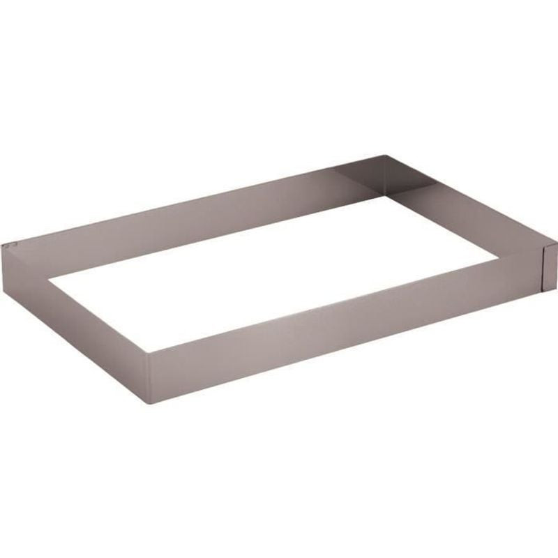 Rectangle Inox L2G pour plaques professionnelles - Hauteur 50mm