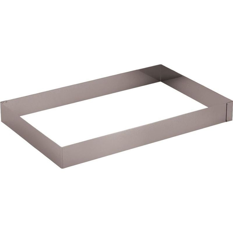 Rectangle Inox L2G pour plaques professionnelles - Hauteur 50mm