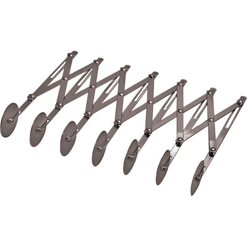 Rouleau extensible inox L2G - 7 roulettes pour pâtisserie précise